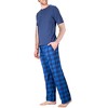 SLEEPHERO Men’s Pajama Set 2 Piece PJ with Crew Neck Tee and Pants - 2 of 4