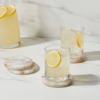 2pk Stone Salt Agate Coasters - Threshold™