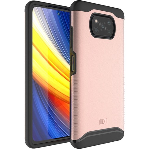 TUDIA Merge Custodia Protettiva Per Xiaomi Poco X3 Pro / NFC – Antiurto Militare TPU Rigida Rosa Oro