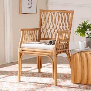 bali & pari Maisa Rattan Arm Chair Light Honey - 1 of 4