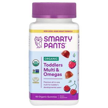 SmartyPants Organics, Toddler Formula, Cherry and Mixed Berry, 60 Vegetarian Gummies