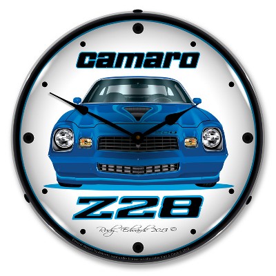 Collectable Sign & Clock | 1979 Z28 Camaro LED Wall Clock Retro/Vintage, Lighted