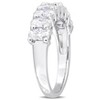 EVERLY JEWELRY | Sterling Silver 1 5/8 ct TDW Oval-cut Created White Moissanite Anniversary Band - 2 of 4