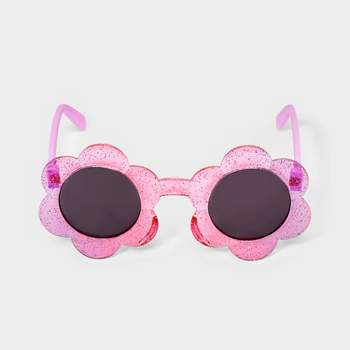 Toddler Girls' Disney Princess Flower Frame Sunglasses - Pink