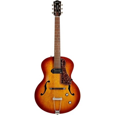 Cognac Burst Gloss Hollow Body Electric Guitar with Maple Neck