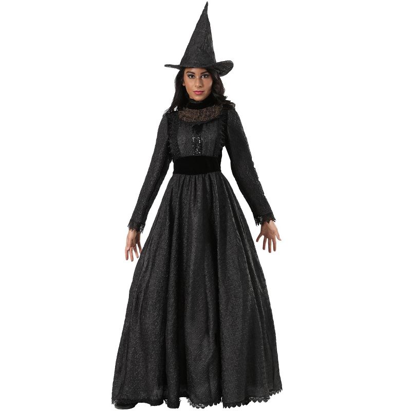 HalloweenCostumes.com Women's Deluxe Dark Witch Costume, 1 of 5