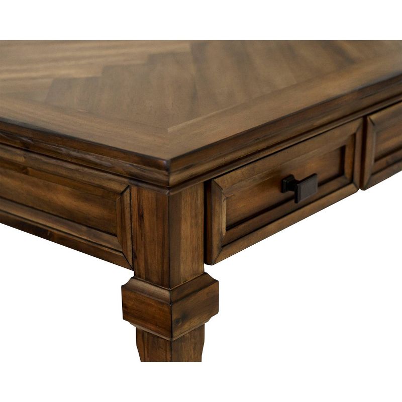 Porter Traditional Wood Open L-Desk &#38; Return Brown - Martin Furniture, 6 of 13
