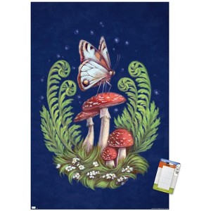 Trends International Brigid Ashwood - Butterfly and Mushrooms Unframed Wall Poster Prints - 1 of 4