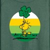 Women's - Peanuts - Woodstock Shamrock Lightweight French Terry Wide Neck Long Sleeve Shirt - 2 of 4