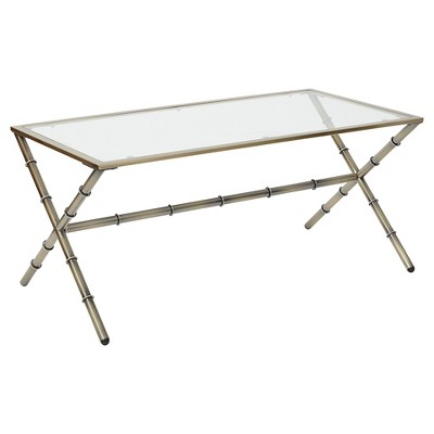 target brass coffee table