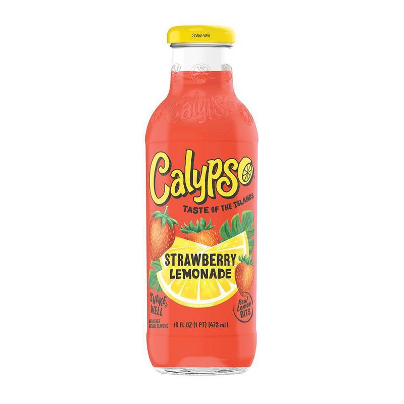 Calypso Strawberry Lemonade - 16 fl oz Glass Bottle, 1 of 5