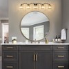 POWLIG Transitional Vanity Light - Dimmable Modern Bathroom Fixture with Crystal Shades - 2 of 4