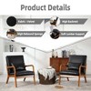 CAVINAS Accent Chair with Solid Wood Frame and Pillow,Modern Arm Chair for Bedroom,Reading Room - 4 of 4