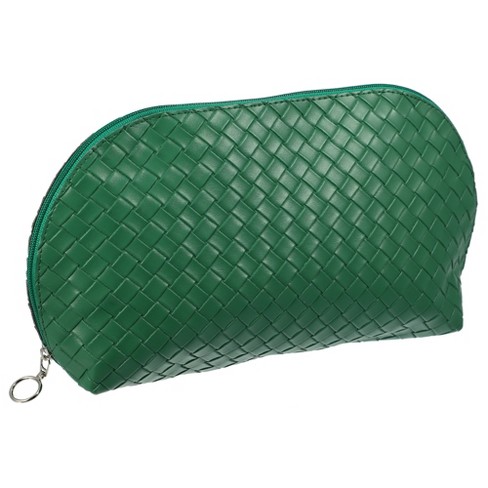 Unique Bargains Double Layer Makeup Bag Green | Target