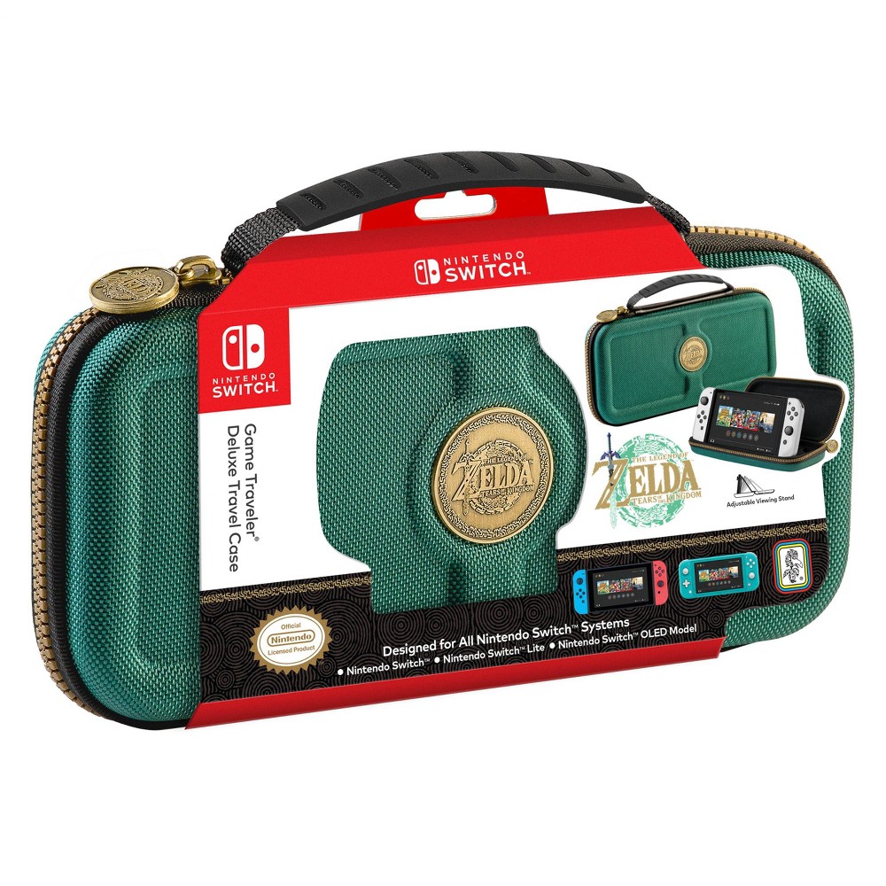 Photos - Console Accessory RDS Industries Nintendo Switch Game Traveler Deluxe Travel Case - Green Zelda Tears of th 