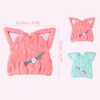 Unique Bargains Cat Shape Cute Hair Drying Towel Dry Cap 1 Pc - 4 of 4