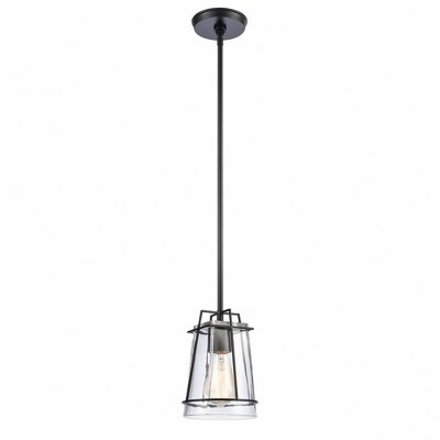 Elk Home Square To Round 1 - Light Pendant in  Matte Black