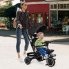 7-in-1 Foldable Baby Tricycle with Safety Harness & Adjustable Push Handle, Toddler Trike with Storage Basket and Cup Holder for 1-5 Year Old - 2 of 4