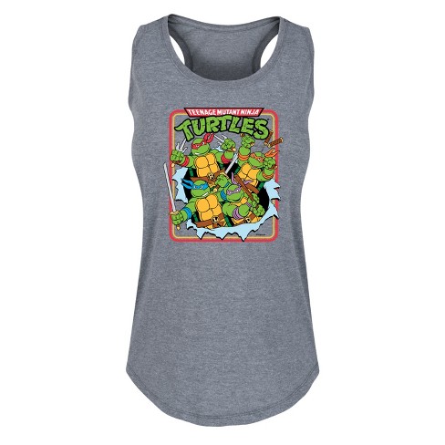 Women's - Teenage Mutant Ninja Turtles - Ripping Out Of Shirt Graphic Racerback Tank - image 1 of 4