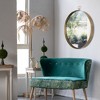 FONTOI Rahim Round Wall Mirror Iron Frame Decorative Circle Accent for Living Room Bedroom Vanity or Dressing Room Hallway, Gold, 30"*1"*34" - 3 of 4