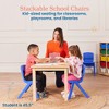 ECR4Kids 12in Plastic School Stack Chair, 4-Pack - 3 of 4