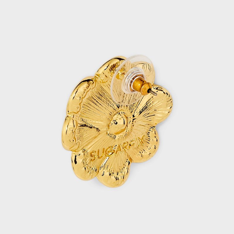 SUGARFIX by BaubleBar Flower Statement Stud Earrings - Gold, 2 of 5