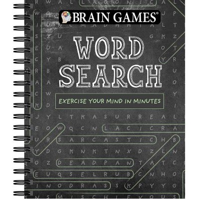 Brain Games - Word Search (Chalkboard #1), 1 - by  Publications International Ltd & Brain Games (Spiral Bound)