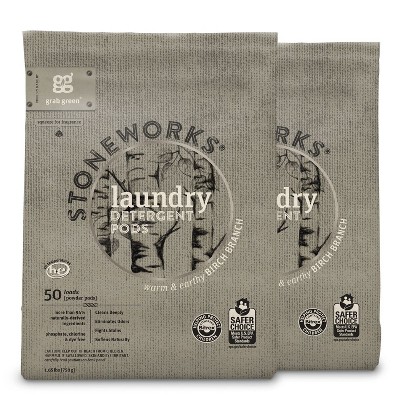 Grab Green Stoneworks Laundry Detergent Pods, Birch Branch Scent