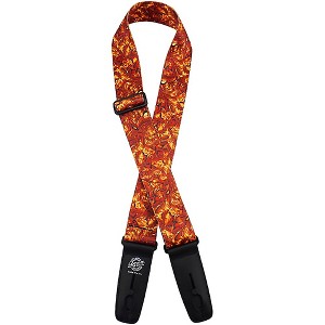 Lock-It Straps Polymer Plush 2" Locking Guitar Strap Gold Swirl - 1 of 1