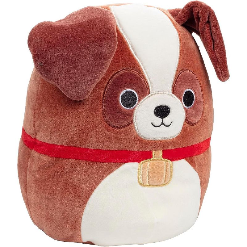 Squishmallows 10" Sassafras The St. Bernard with Neck Barrel - Official Kellytoy Plush - Soft and Squishy Dog Stuffed Animal Toy - Great Gift for Kids, 2 of 4