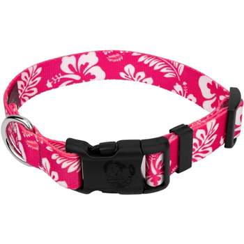 Country Brook Petz Deluxe Pink Hawaiian Dog Collar - Made in The U.S.A.
