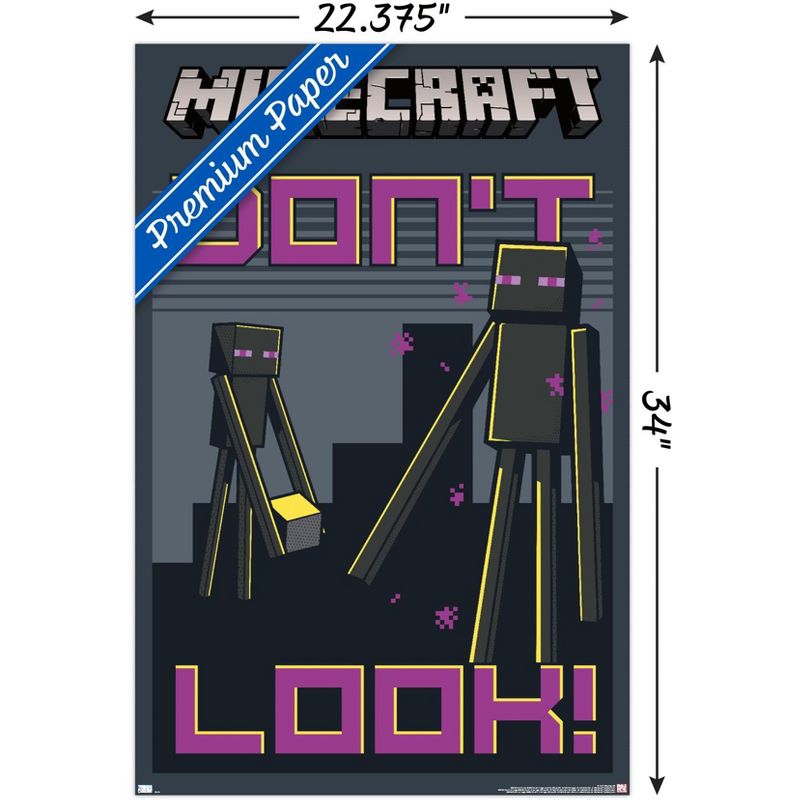 Trends International Minecraft - Don't Look Unframed Wall Poster Prints, 3 of 6