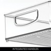 iDesign Stackable Pantry Storage Bin with Handles, Set of 4, Clear, Made in USA - 4 of 4