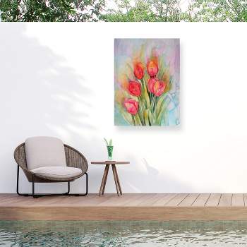 "Vibrant Tulips" Outdoor Canvas
