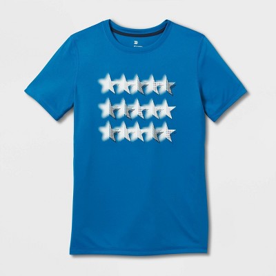 Boys' Short Sleeve Stars Graphic T-Shirt - All in Motion™ Blue