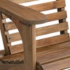 Teal Island Designs Kenneth Natural Wood Adirondack Chairs Set of 2 - 3 of 4