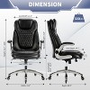 Ergonomic Executive Office Chair with Rubber Wheels - image 3 of 4