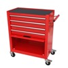 Maggift Tool Boxes and Totes, Mobile Cabinet with Wheels and Drawers, Rolling Chests for Industrial Workshops of Metal Tool Cart, Red, 24.4"*13"*29.9" - 2 of 3