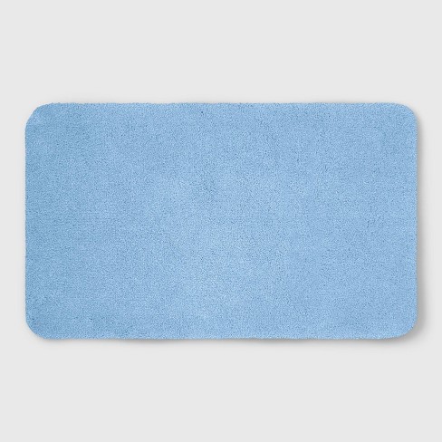 20 X34 Soft Nylon Solid Bath Rug Light Blue Opalhouse Target