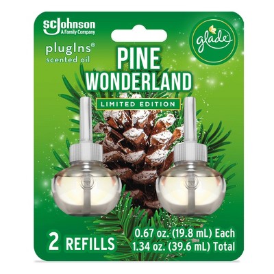 Glade PlugIns Scented Oil Air Freshener Refills Pine Wonderland - 2ct/1.34oz