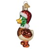 Old World Christmas Blown Glass Ornament for Christmas Tree, Silly Santa Duck - 2 of 4