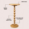 JONATHAN Y Augustus 24.5" Cottage Classic Spindle Wood Pedestal Round Drink Table & Decorative End Table - 3 of 4