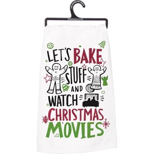 Primitives by Kathy Winter Holiday Dish Towel- Christmas Movies - 1 of 1