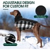 Dog Winter Coat, Reversible Waterproof Dog Jacket with Reflective Strip, Warm Dogs Fleece Vest Adjustable Plaid Christmas Doggy Cold Weather Clothes - 4 of 4