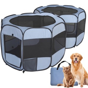 EighteenTek 2 Mesh Room Pop Up Portable Pet Playpen - 1 of 4