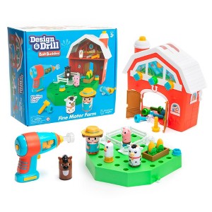 Educational Insights Design & Drill Bolt Buddies Barn with Electric Toy Drill, Preschool STEM Toy - 1 of 4