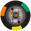Slickblue 14-Gram Poker Chips 25-Pack, King's Casino Design, Four-Tone Color, Floral Edge Mold, $0.25-$10K - 2 of 3
