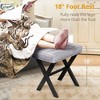 Arceso Ottoman Foot Stool Vanity Stool, Square X-Leg Foot Rest Ottoman Makeup Stool, Small Stool Chair for Vanity,for Makeup Room, Living Room - 4 of 4