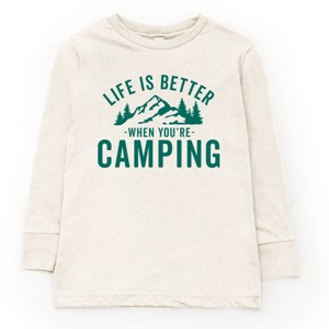 The Juniper Shop Life Is Better When You're Camping Youth Long Sleeve Tee - 1 of 4