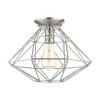 Livex Lighting Geometric 1 - Light Flush Mount in  Brushed Nickel - 2 of 4